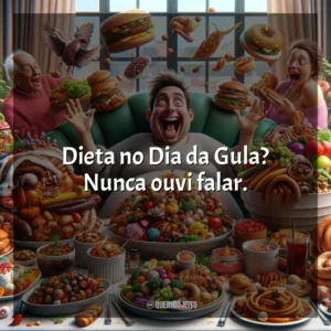 Dieta no Dia da Gula? Nunca ouvi falar.