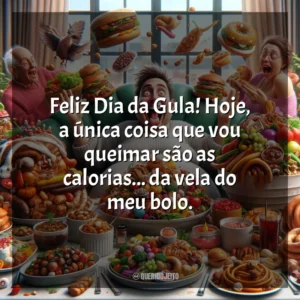 Feliz Dia da Gula! Hoje, a única coisa que vou queimar são as calorias… da vela do meu bolo.