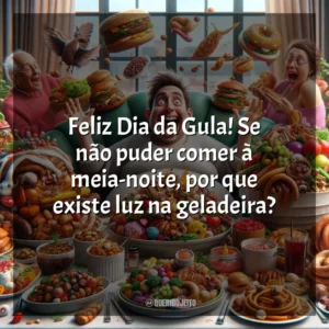 Feliz Dia da Gula! Se não puder comer à meia-noite, por que existe luz na geladeira?