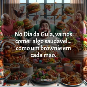 No Dia da Gula, vamos comer algo saudável… como um brownie em cada mão.
