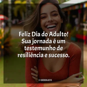 Feliz Dia do Adulto! Sua jornada é um testemunho de resiliência e sucesso.