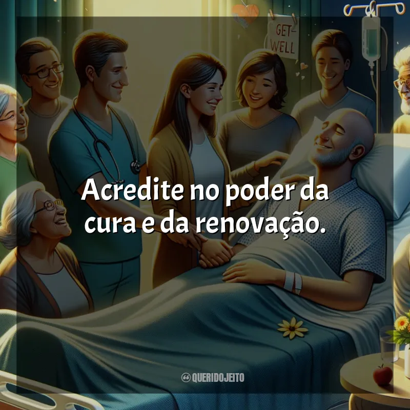 Frases Dia do Enfermo: Acredite no poder da cura e da renovação.
