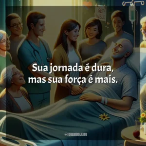 Sua jornada é dura, mas sua força é mais.