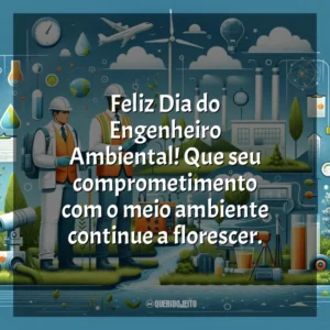 Feliz Dia do Engenheiro Ambiental! Que seu comprometimento com o meio ambiente continue a florescer.