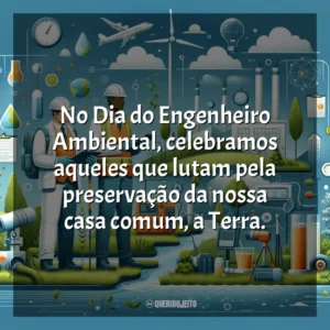 No Dia do Engenheiro Ambiental, celebramos aqueles que lutam pela preservação da nossa casa comum, a Terra.