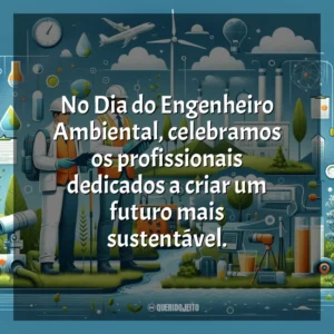 No Dia do Engenheiro Ambiental, celebramos os profissionais dedicados a criar um futuro mais sustentável.