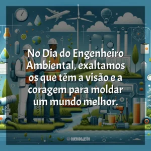No Dia do Engenheiro Ambiental, exaltamos os que têm a visão e a coragem para moldar um mundo melhor.