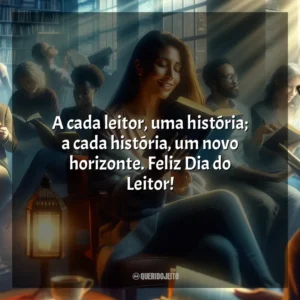 A cada leitor, uma história; a cada história, um novo horizonte. Feliz Dia do Leitor!