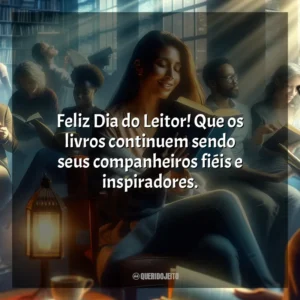 Feliz Dia do Leitor! Que os livros continuem sendo seus companheiros fiéis e inspiradores.