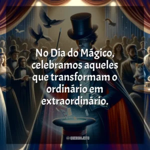 No Dia do Mágico, celebramos aqueles que transformam o ordinário em extraordinário.