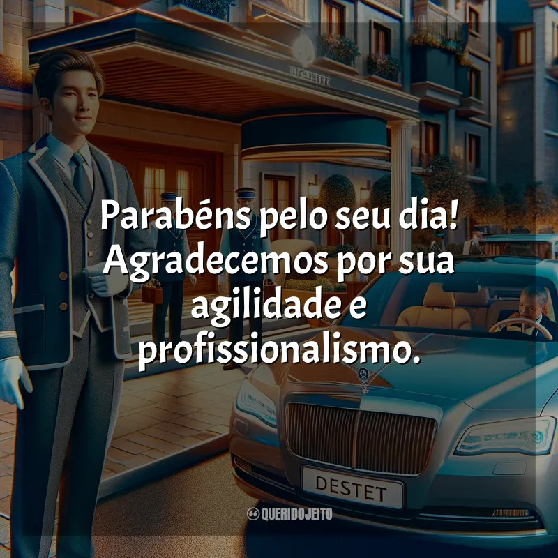 Dia do Manobrista de Carros Frases: Parabéns pelo seu dia! Agradecemos por sua agilidade e profissionalismo.