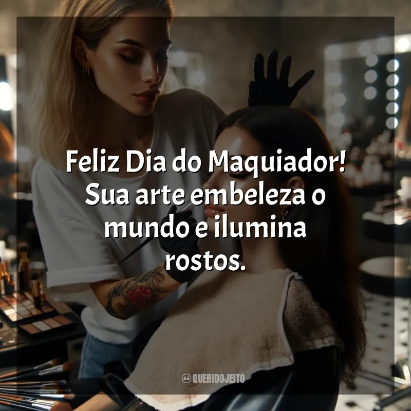 Frases Dia do Maquiador: Feliz Dia do Maquiador! Sua arte embeleza o mundo e ilumina rostos.