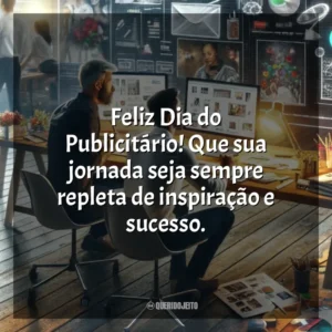Feliz Dia do Publicitário! Que sua jornada seja sempre repleta de inspiração e sucesso. Dia do Publicitário