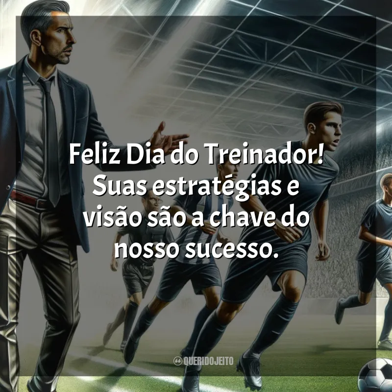 Frases para o Dia do Treinador de Futebol: Feliz Dia do Treinador! Suas estratégias e visão são a chave do nosso sucesso.