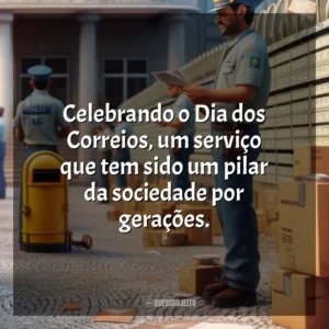 Celebrando o Dia dos Correios, um serviço que tem sido um pilar da sociedade por gerações.
