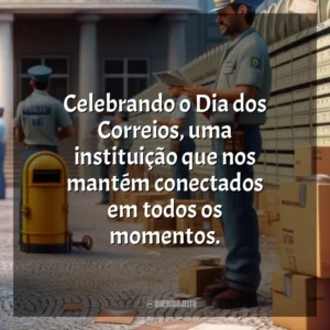 Celebrando o Dia dos Correios, uma instituição que nos mantém conectados em todos os momentos.