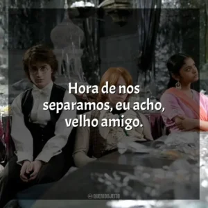 Hora de nos separamos, eu acho, velho amigo. Harry Potter e o Cálice de Fogo (Filme)