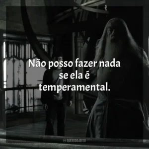 Não posso fazer nada se ela é temperamental. Harry Potter e o Enigma do Príncipe (Filme)