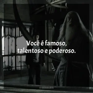Você é famoso, talentoso e poderoso. Harry Potter e o Enigma do Príncipe (Filme)