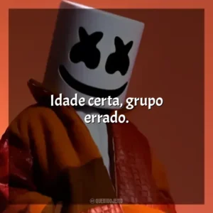Idade certa, grupo errado. Marshmello