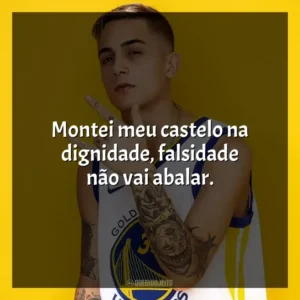 Montei meu castelo na dignidade, falsidade não vai abalar. MC Hariel