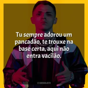 Tu sempre adorou um pancadão, te trouxe na base certa, aqui não entra vacilão. MC Niack
