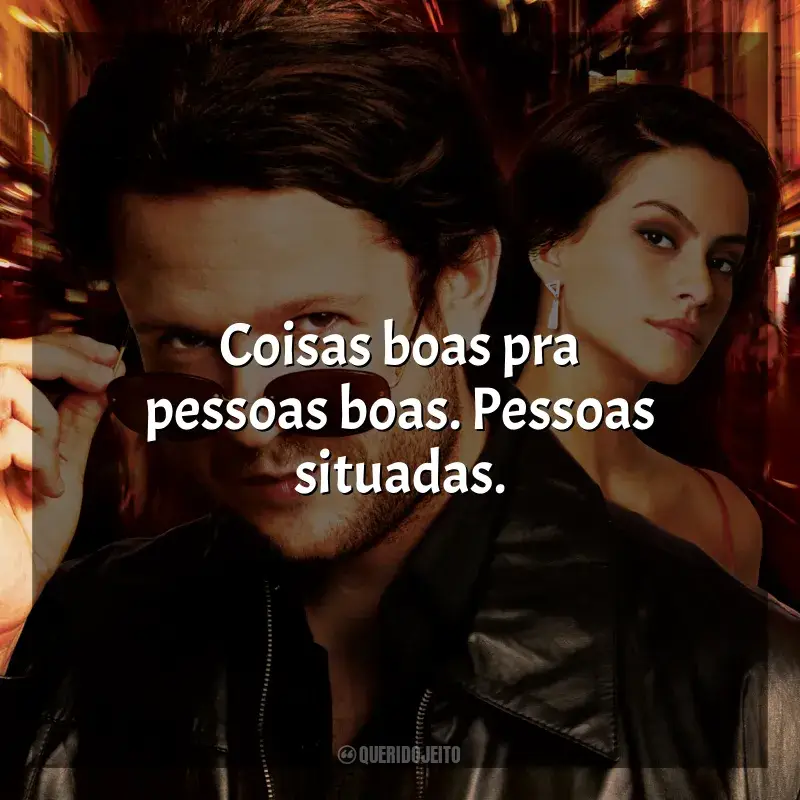 Frase final do filme Meu Nome Não É Johnny: Coisas boas pra pessoas boas. Pessoas situadas.