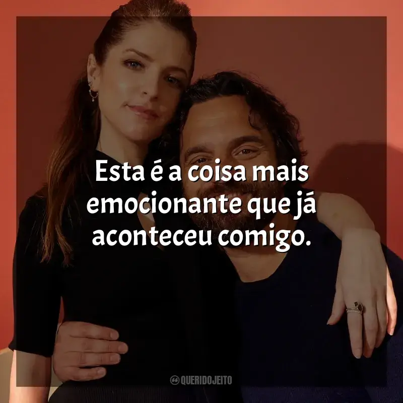 Frase final do filme Self Reliance: Esta é a coisa mais emocionante que já aconteceu comigo.