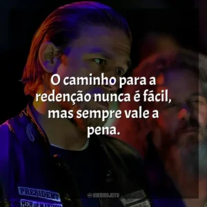 O caminho para a redenção nunca é fácil, mas sempre vale a pena. Sons of Anarchy – 6ª Temporada (Série)