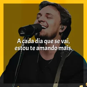 A cada dia que se vai, estou te amando mais. Theo Rubia