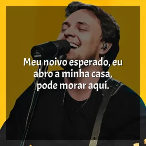 Meu noivo esperado, eu abro a minha casa, pode morar aqui. Theo Rubia