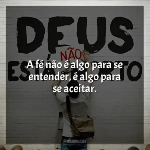 A fé não é algo para se entender, é algo para se aceitar. Deus Não Está Morto (Filme)