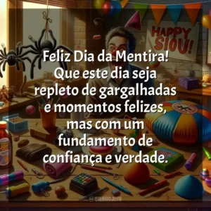 Feliz Dia da Mentira! Que este dia seja repleto de gargalhadas e momentos felizes, mas com um fundamento de confiança e verdade. Dia da Mentira