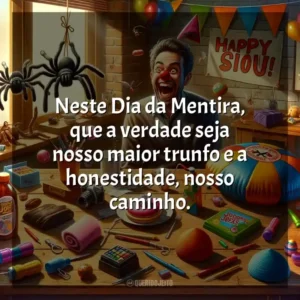 Neste Dia da Mentira, que a verdade seja nosso maior trunfo e a honestidade, nosso caminho. Dia da Mentira