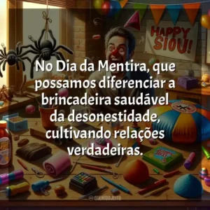 No Dia da Mentira, que possamos diferenciar a brincadeira saudável da desonestidade, cultivando relações verdadeiras. Dia da Mentira