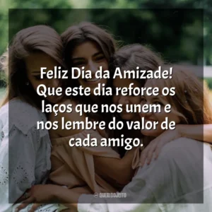 Feliz Dia da Amizade! Que este dia reforce os laços que nos unem e nos lembre do valor de cada amigo. Dia da Amizade