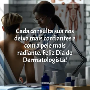 Cada consulta sua nos deixa mais confiantes e com a pele mais radiante. Feliz Dia do Dermatologista! Dia do Dermatologista