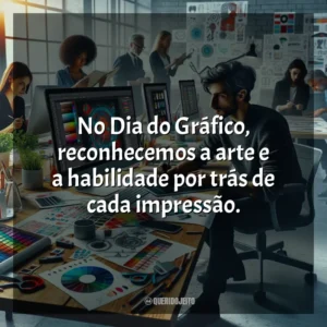 No Dia do Gráfico, reconhecemos a arte e a habilidade por trás de cada impressão. Dia do Gráfico
