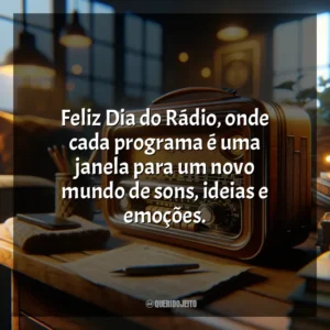 Feliz Dia do Rádio, onde cada programa é uma janela para um novo mundo de sons, ideias e emoções. Dia do Rádio