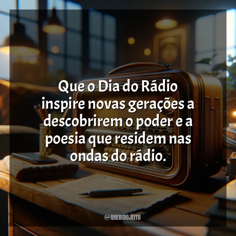 Frases do Dia do Rádio: Que o Dia do Rádio inspire novas gerações a descobrirem o poder e a poesia que residem nas ondas do rádio.