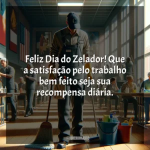 Feliz Dia do Zelador! Que a satisfação pelo trabalho bem feito seja sua recompensa diária. Dia do Zelador