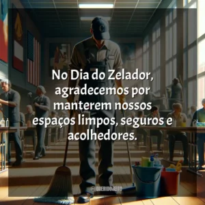 No Dia do Zelador, agradecemos por manterem nossos espaços limpos, seguros e acolhedores. Dia do Zelador