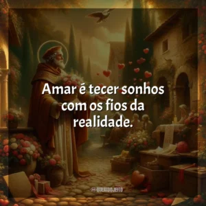 Amar é tecer sonhos com os fios da realidade. São Valentim
