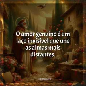 O amor genuíno é um laço invisível que une as almas mais distantes. São Valentim