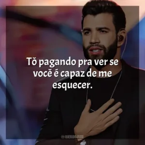 Tô pagando pra ver se você é capaz de me esquecer. Gusttavo Lima