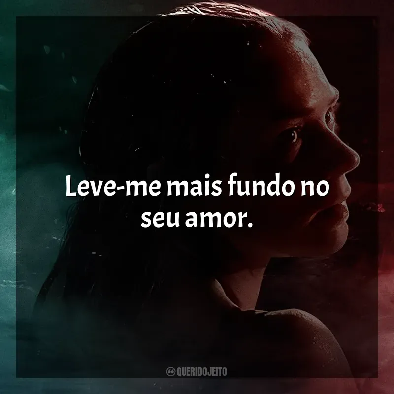 Frases de Mergulho Noturno para status: Leve-me mais fundo no seu amor.