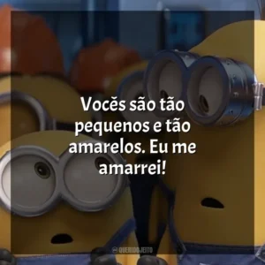 Vocês são tão pequenos e tão amarelos. Eu me amarrei! Minions (Filme)