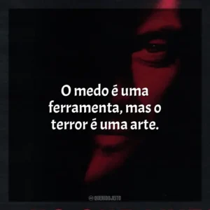 O medo é uma ferramenta, mas o terror é uma arte. Ninguém Sobrevive (Filme)