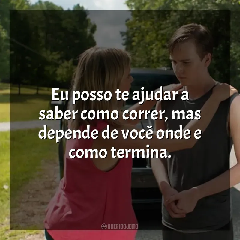 Frases de O Milagre de Tyson filme: Eu posso te ajudar a saber como correr, mas depende de você onde e como termina.
