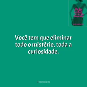 Você tem que eliminar todo o mistério, toda a curiosidade. Os Sete Maridos de Evelyn Hugo (Livro)